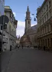 Bozen in centro della città vecchia e la cattedrale